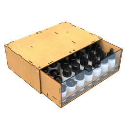Stackable Hobby Paint Rack 30ml with magnets