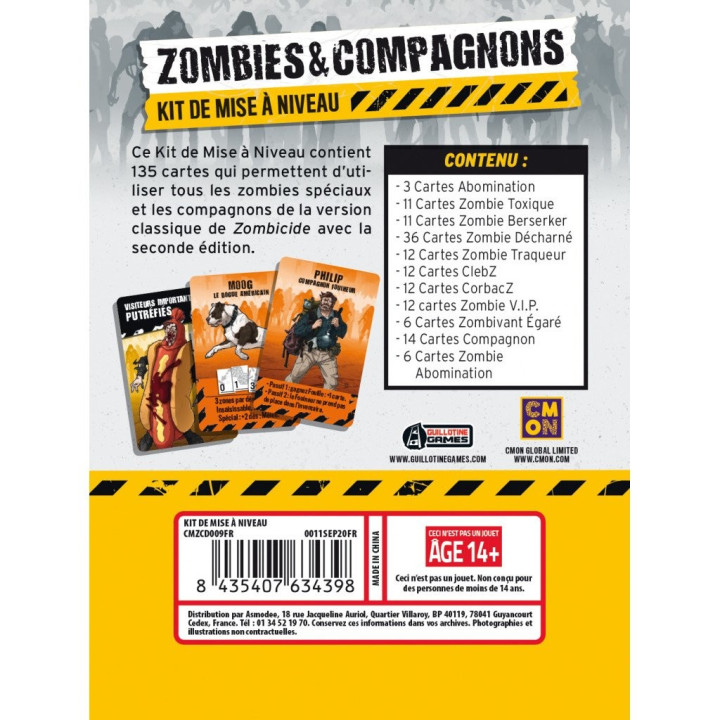 Zombicide : Zombies & Companions Upgrade Kit - KOOPERATIVE SPIELE