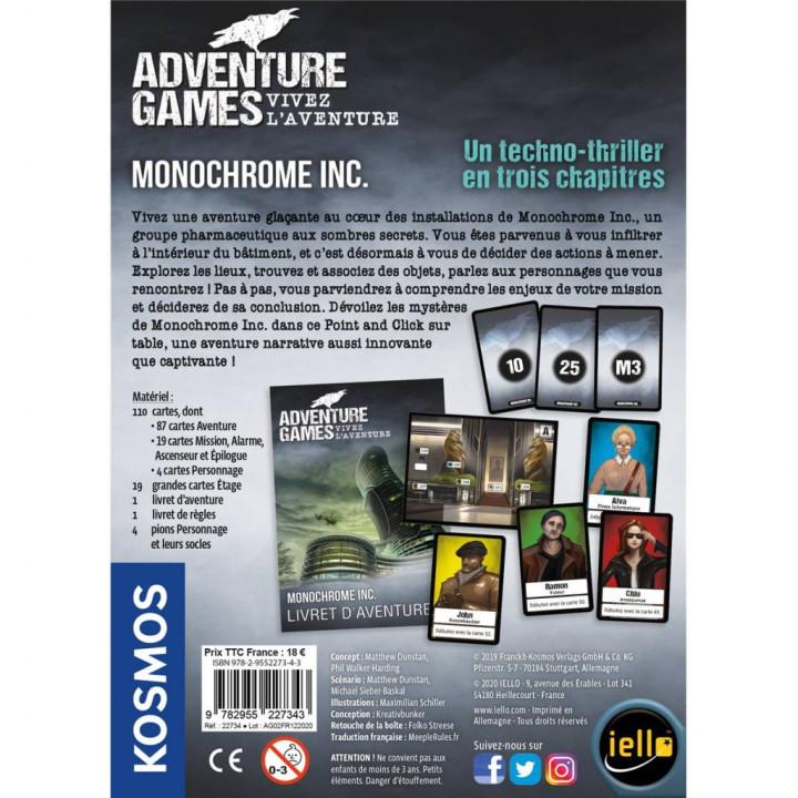 JEUX COOPÉRATIFS - Adventure Games - Monochrome INC