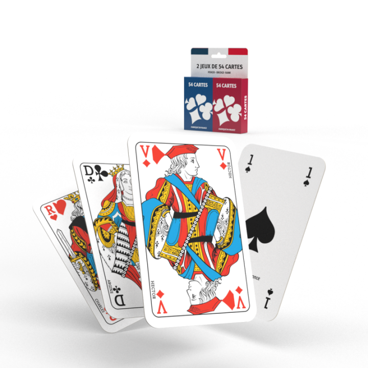JEUX DE SOCIÉTÉ - 2 Jeux de 54 Cartes
