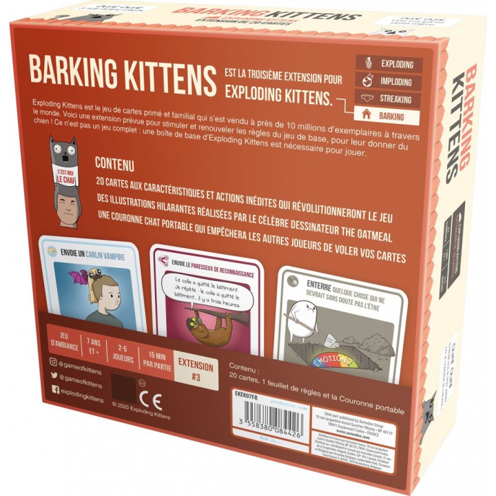 Exploding Kittens - Barking Kittens - BOARD GAMES