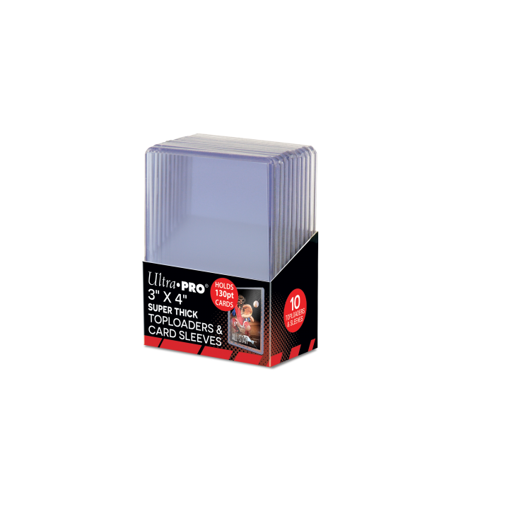 Toploader - 3" x 4" Super Thick 130PT (10 pièces) - TOP LOADER