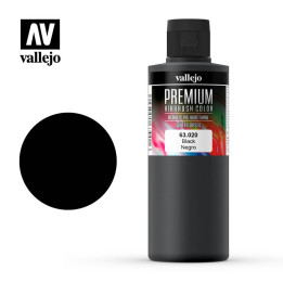 Vallejo Premium Color - Black 200ml (63.020) - PAINTINGS