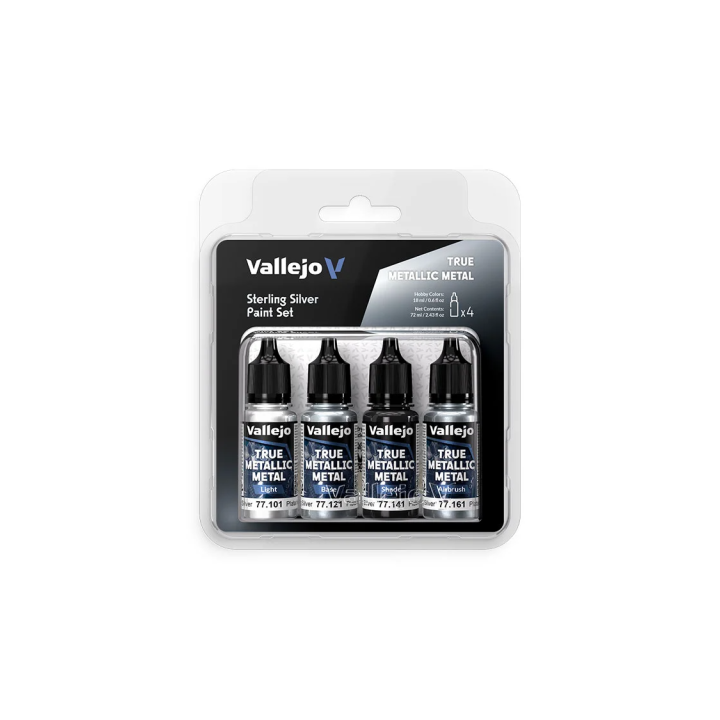 True Metallic Metal - Sterling Silver - Paint Set