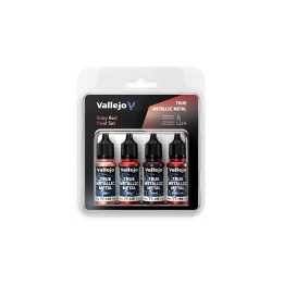 True Metallic Metal - Ruby Red - Paint Set