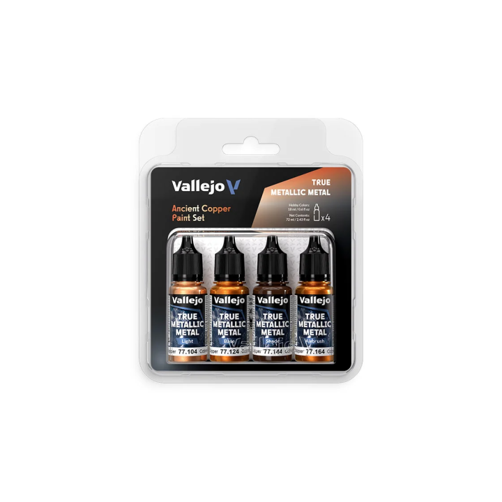 True Metallic Metal - Ancient Copper - Paint Set
