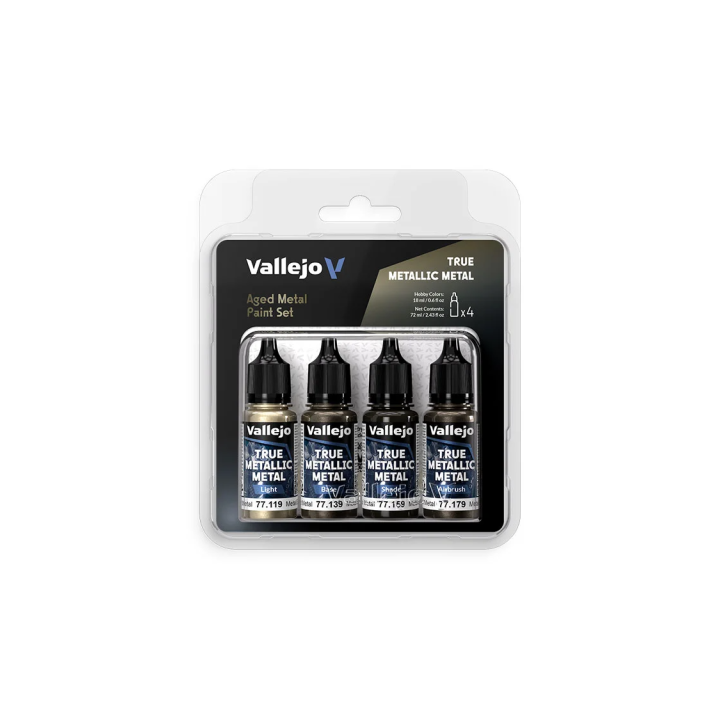 True Metallic Metal - Aged Metal - Paint Set