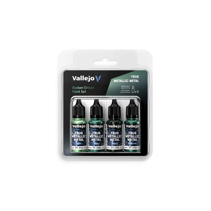 True Metallic Metal - Dusken Green - Paint Set