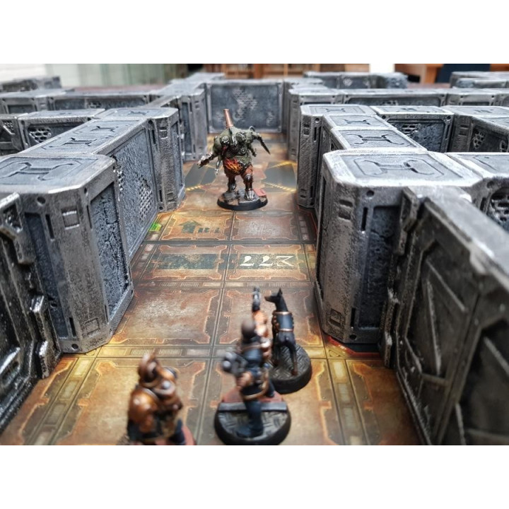 TERRAINS - Hive Walls - Pre-painted Resin Terrain
