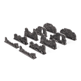 TERRAINS - Gothic Walls - Pre-painted Resin Terrain