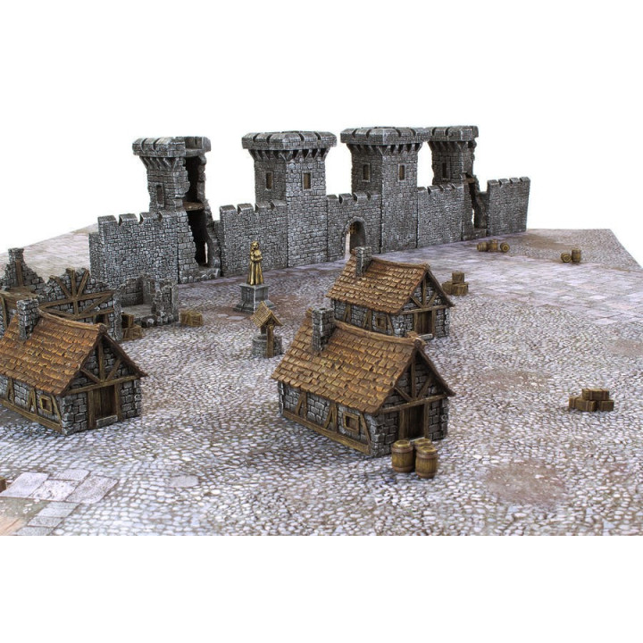 Medieval Castle Set - Pre-painted Resin Terrain - LAND