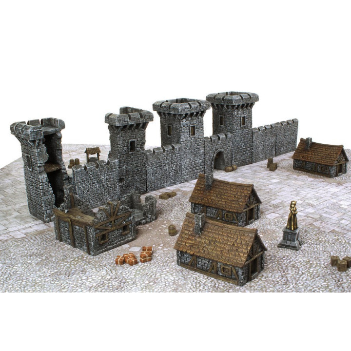 Medieval Castle Set - Pre-painted Resin Terrain - LAND