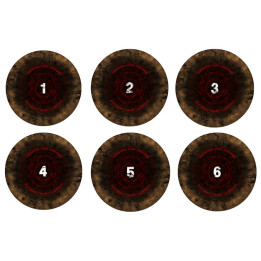 TERRAINS - Objective Markers 8th ed. Fallout Zone - Rubber based 2D scenery