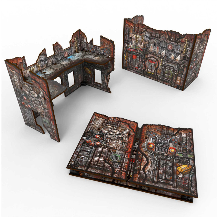 Ruine en forme de U pliable prépeinte Matched Play - Orks