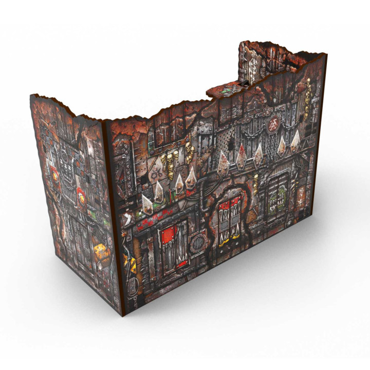 Ruine en forme de U pliable prépeinte Matched Play - Orks