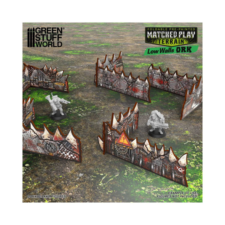 Murs bas Orks prépeints Matched Play
