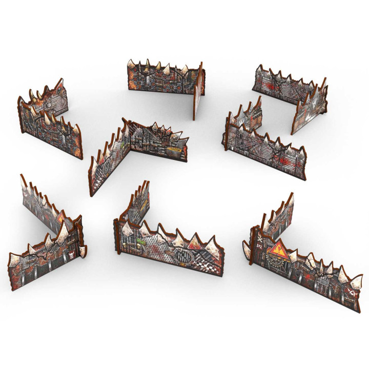 Murs bas Orks prépeints Matched Play