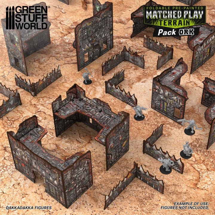 Pack de décors Matched Play pliables prépeints - Orks