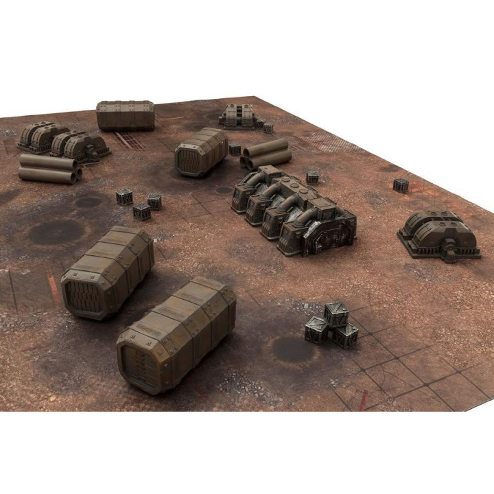 TERRAINS - Industrial Set - Pre-painted Resin Terrain