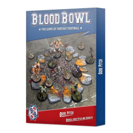 FIGURINES - Blood Bowl Ogre Pitch - Double-sided Pitch and Dugouts