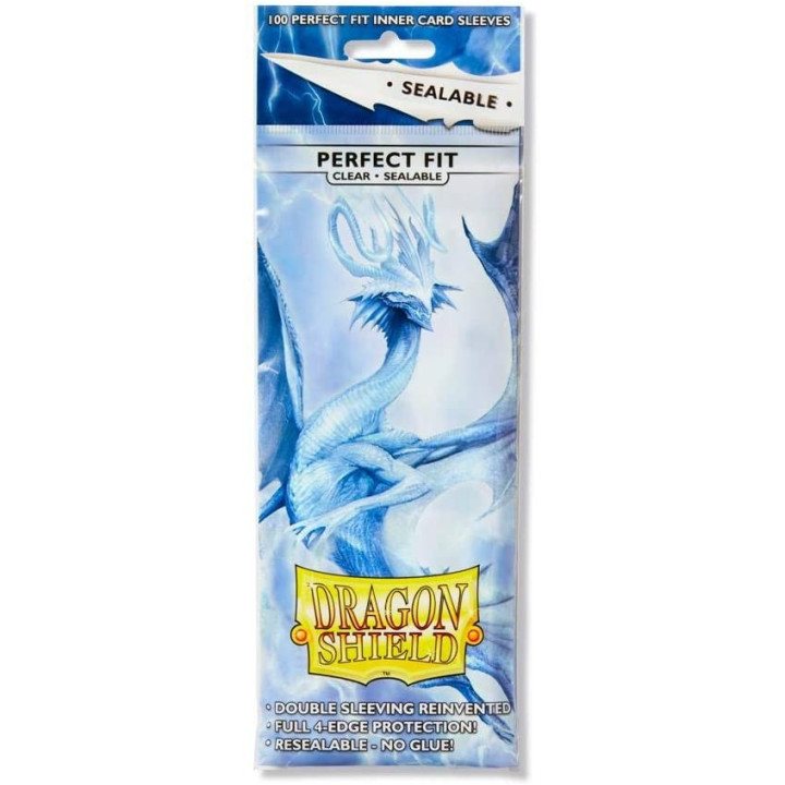 ACCESSOIRES - Dragon Shield Standard Perfect Fit Sealable Sleeves - Clear (100 Sleeves)