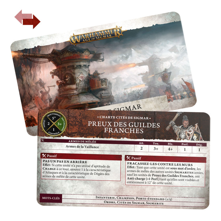 GRAND ALLIANCE ORDER - Cartes de Charte: Cities of Sigmar