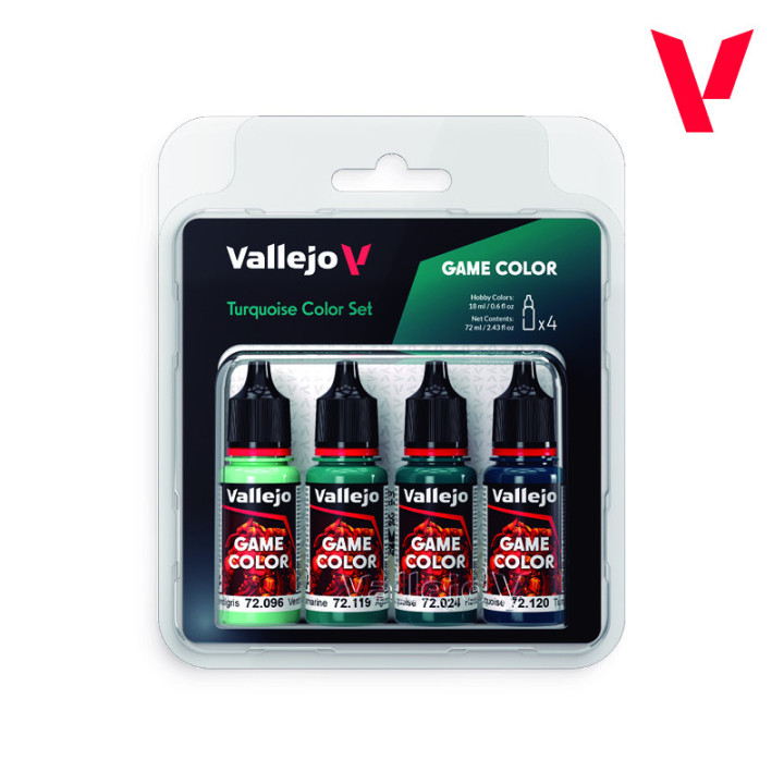 Vallejo - Turquoise Color Set (72.390)