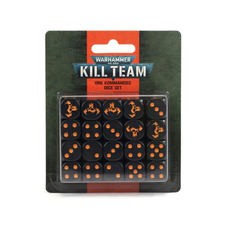 ACCESSOIRES - Kill Team: Set de dés des Kommandos Orks