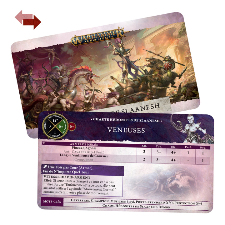 Schriftrollenkarten: Hedonites of Slaanesh _ GRAND ALLIANCE CHAOS