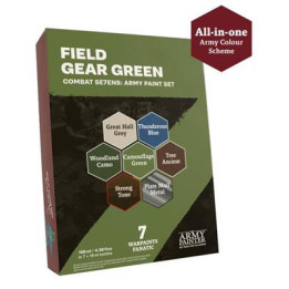 Combat Se7Ens Army Paint Set Field Gear Green