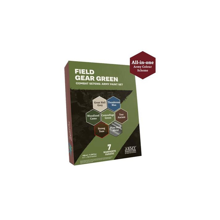 Combat Se7Ens Army Paint Set Field Gear Green