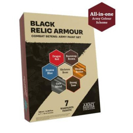 Combat Se7Ens Army Paint Set Black Relic Armour
