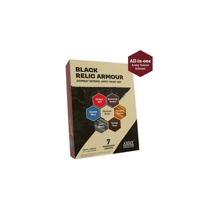 Combat Se7Ens Army Paint Set Black Relic Armour
