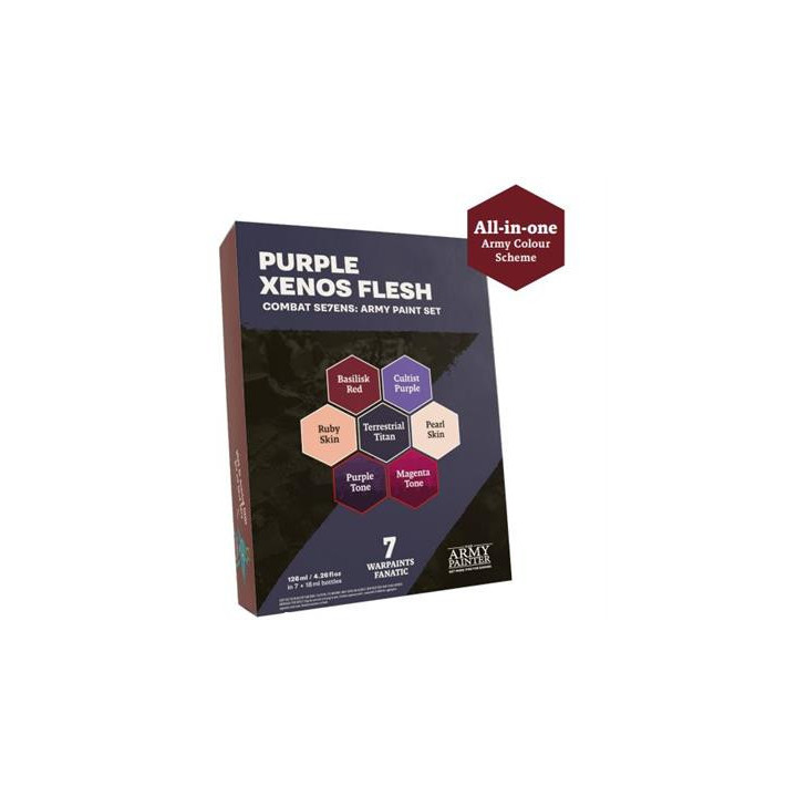 Combat Se7Ens Army Paint Set Purple Xenos Flesh