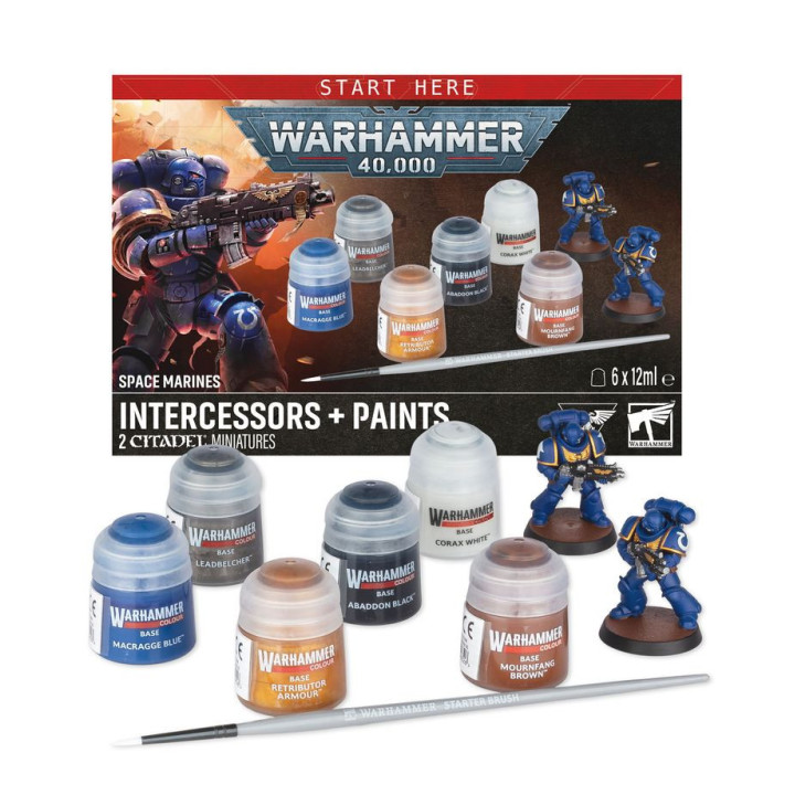 Space Marines: Intercessors + Set de Peinture