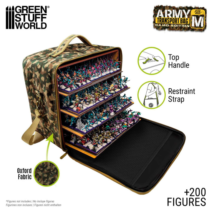 Mallette de transport pour les miniatures - M - Édition Camouflage