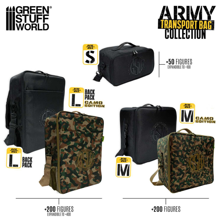 Mallette de transport pour les miniatures - M - Édition Camouflage
