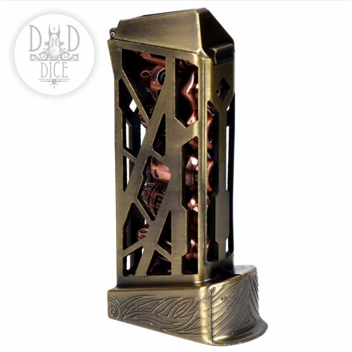 7 Shooter Copper Metal Dice Set