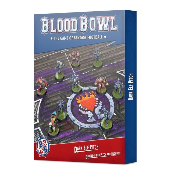 FIGURINES - Dark Elf Team – Double-sided Pitch and Dugouts Set