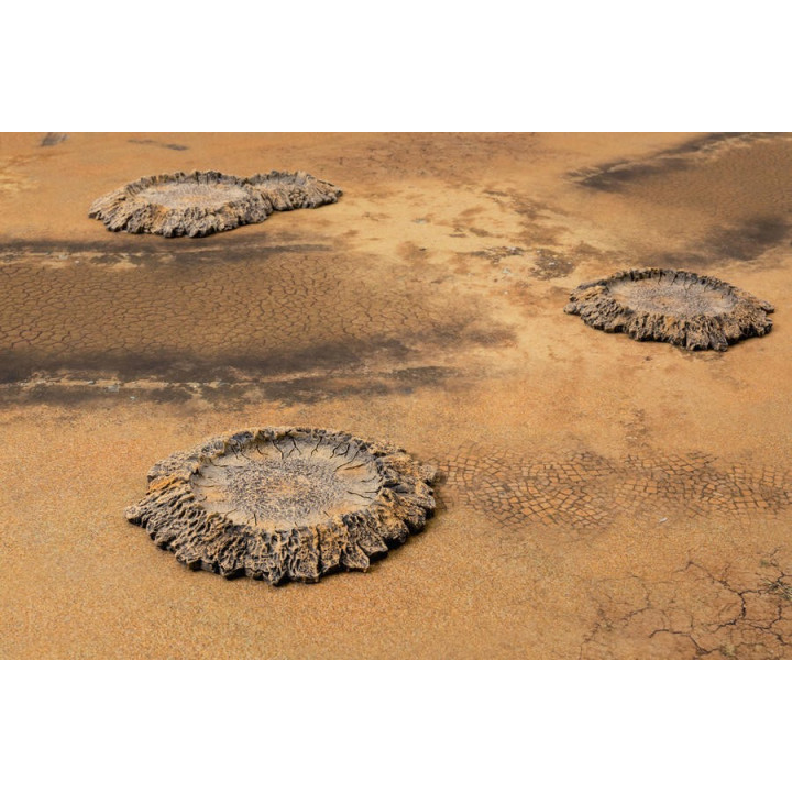 TERRAINS - Explosion Craters - Pre-painted Resin Terrain