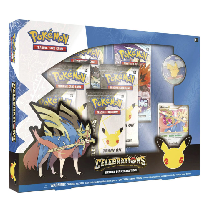 POKÉMON - Collection Zacian avec pin’s Deluxe - Pokemon Collection spéciale Célébrations