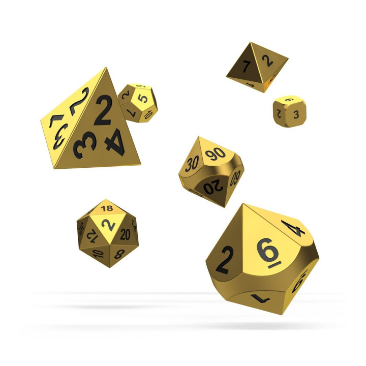 A TRIER - Set de 7 Dès RPG en Metal