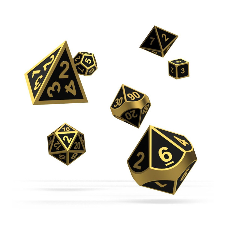 A TRIER - Set de 7 Dès RPG en Metal