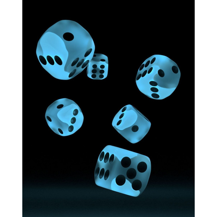 Glow in the Dark Oakie Doakie Dice - 36 dés D6 de 12 mm - DADI E CONTATORI