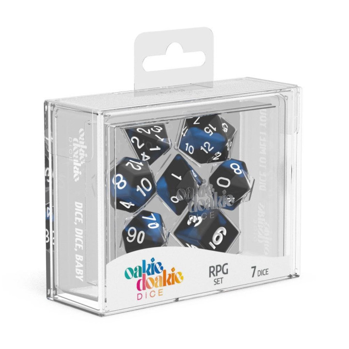 DÉS - 7 Dice RPG-Set Glow in the Dark
