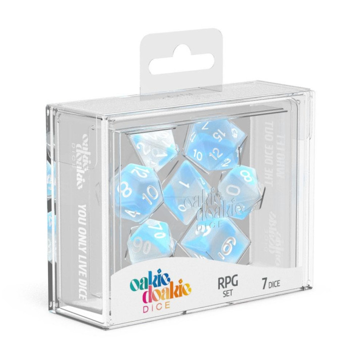 DÉS - 7 Dice RPG-Set Glow in the Dark