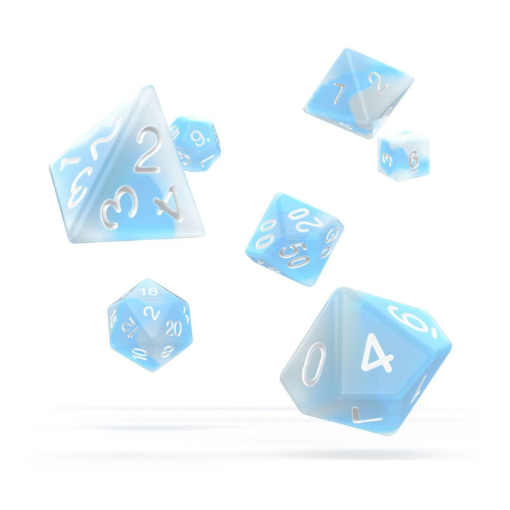 DÉS - 7 Dice RPG-Set Glow in the Dark