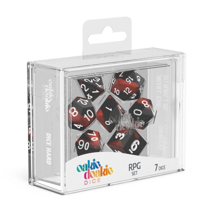 DÉS - 7 Dice RPG-Set Glow in the Dark