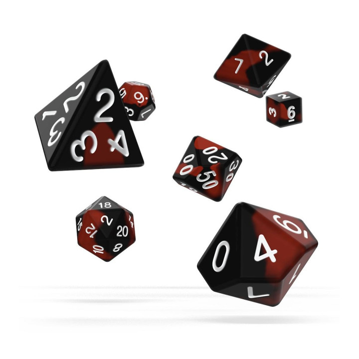 DÉS - 7 Dice RPG-Set Glow in the Dark