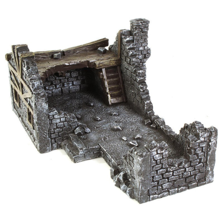 Medieval Houses set - Pre-painted Resin Terrain - LAND